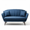 Fabric Two-Seater Sofa with Cushions for Living Room Use – 160 x 80 x 75cm