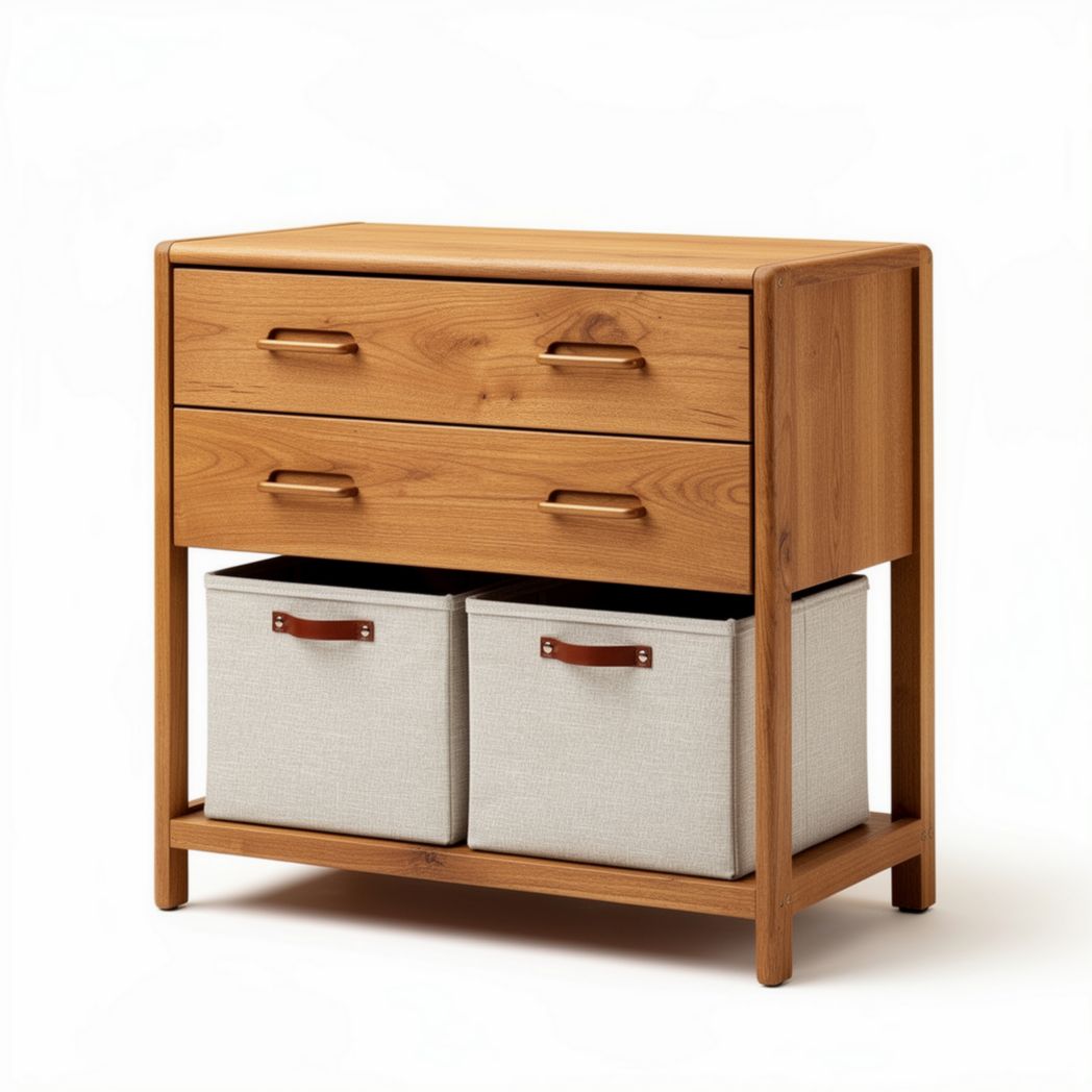 Wooden Storage Console Table for Organizing Living Spaces - 70 x 40 x 70cm
