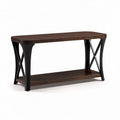 Wooden Console Table – Suitable for Entryway or Living Room, Made of Solid Wood and Metal, Dimensions 120 x 40 x 75cm