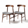 Wooden Dining Chair Set – Suitable for Home or Restaurant Use – Made of Solid Wood and Fabric – 45 x 45 x 80cm