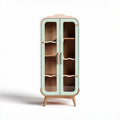 Glass Display Cabinet for Home Decoration – Wood and Glass Construction – 60 x 40 x 120cm