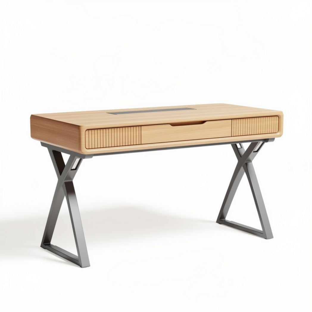 Wooden Writing Desk with Cable Management – Suitable for Home Office Usage – Constructed from Durable Materials – 120 x 60 x 75cm