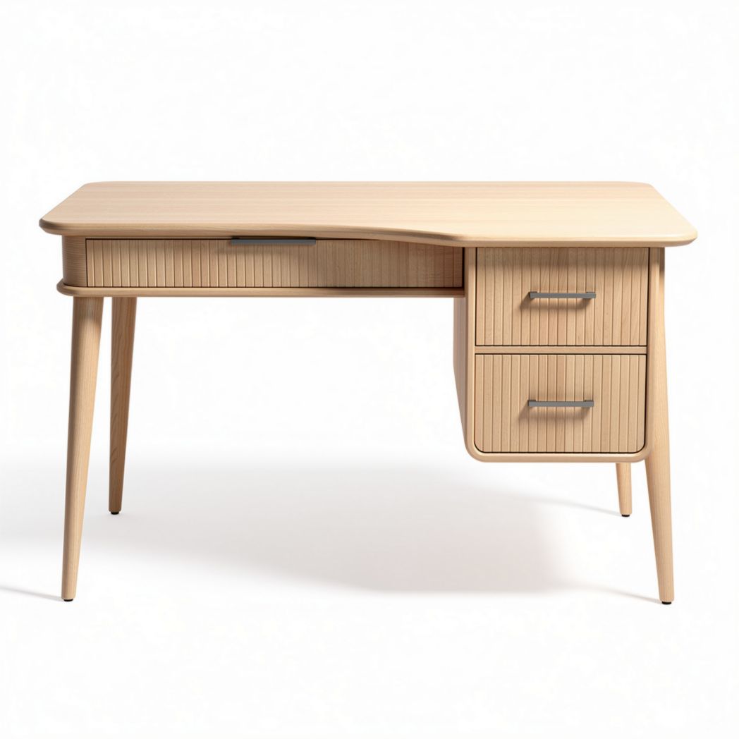 Wooden Writing Desk with Drawers for Home Office Use – 120 x 60 x 75cm