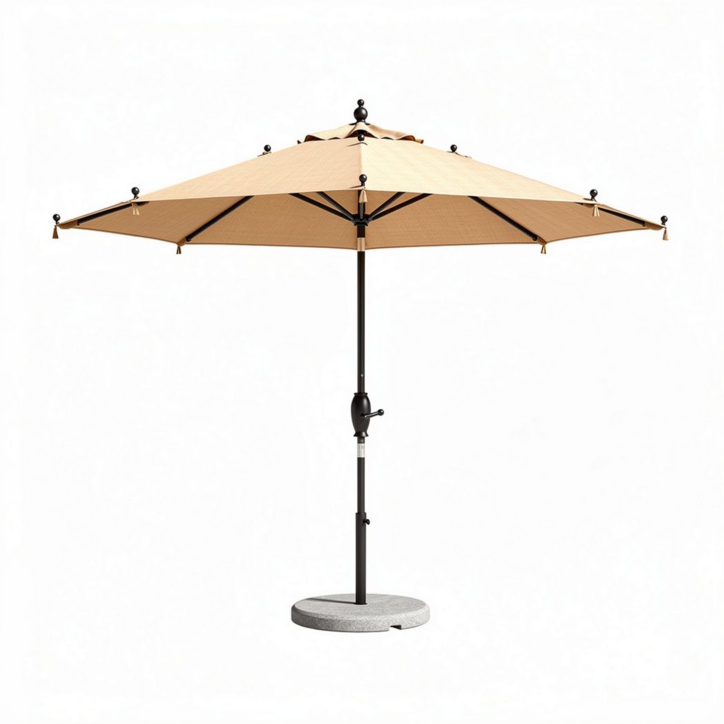 Outdoor Patio Umbrella – Provides Shade for Outdoor Spaces – Made of Fabric and Metal – 300 x 300 x 250cm